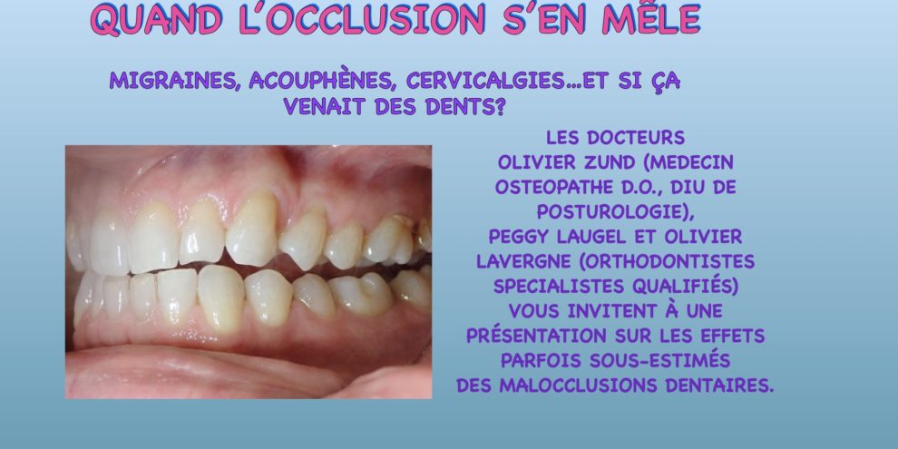 CONF ATM POSTURO.001 CONFERENCE SUR LES ATM ET LA POSTUROLOGIE